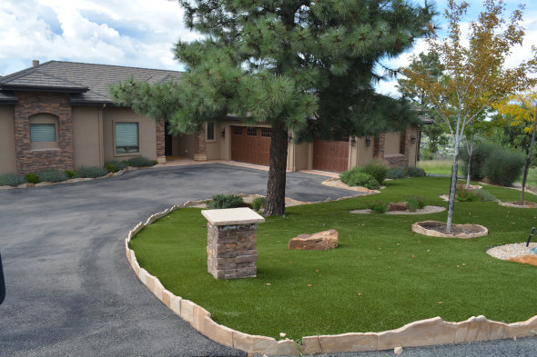 Fresno artificial grass landscaping